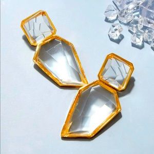 Crystal Drop Glam Earrings